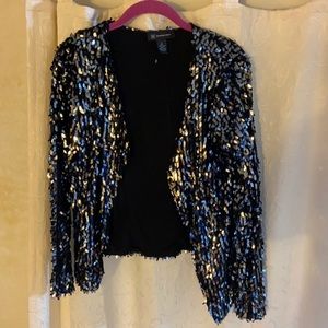 INC| Women’s Black Sequin Jacket